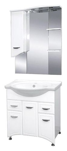 Тумба под раковину Misty Дрея Э-Дре01076-012Я 70х30 напольная цвет белый - фото 2