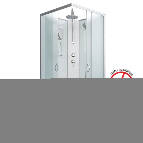 Душевая кабина Niagara Classic 11081424BKT 90х90 квадратная без крыши ориентация универсальная - фото 2