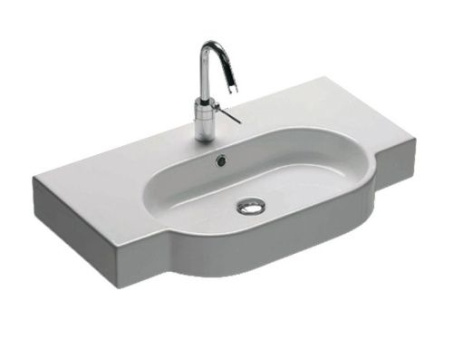 Раковина из сантехнического фаянса Hatria AREA Y0UP01 80х50 подвесная цвет белый