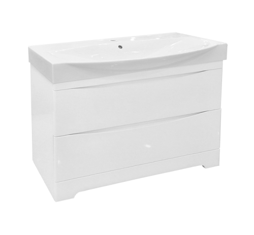 Тумба под раковину Misty Элвис П-Элв01105-0112Я 100х40 напольная цвет белый - фото 2