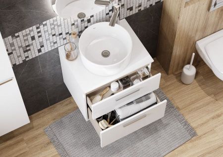 Тумба под раковину Roca Victoria A857468806 60х50 подвесная цвет белый