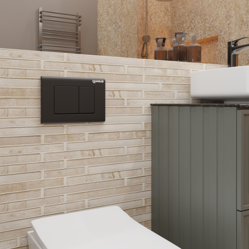 Клавиша смыва механическая CHARUS Minimalista FP.310.DW.01 цвет черный - фото 3