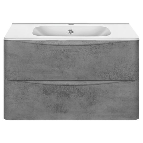 Тумба под раковину Vincea Paola VMC-2P800BT 80х50 подвесная цвет серый - фото 2
