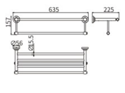 Полотенцедержатель CeramaLux Bianco 52010 - фото 2