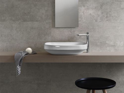 Раковина из сантехнического фаянса Hatria ABITO YXXA01 60х50 накладная цвет белый - фото 2