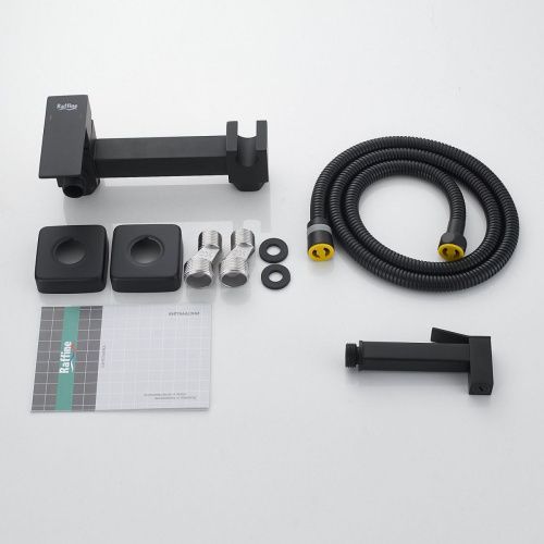 Гигиенический душ со смесителем Raffine F237H черный - фото 4