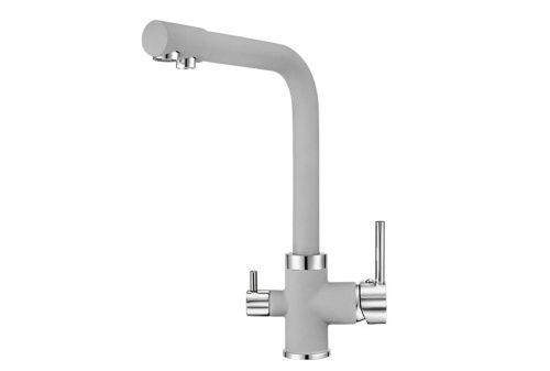 Смеситель для кухни Granula 2015, СЛАНЕЦ на мойку серый - фото 2