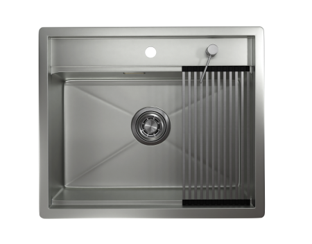 Кухонная мойка Granula Kitchen Space 6051, СТАЛЬ МАТОВАЯ 60х50 цвет нержавеющая сталь поверхность матовая