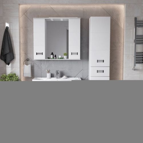 Зеркало-шкаф Onika Балтика 208024 80х70 подвесной цвет белый - фото 5