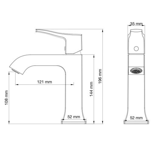 Смеситель Wonzon & Woghand FLEX WW-88018072-BN на раковину никель - фото 2