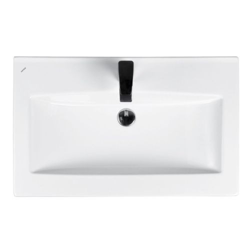 Раковина из сантехнического фарфора Santek Элина WH501619 80х50 накладная цвет белый - фото 3