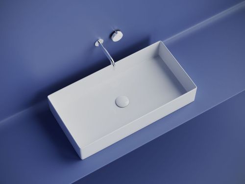 Раковина из сантехнического фарфора Ceramica Nova ELEMENT CN6071 70х40 накладная цвет белый без отверстий под смеситель - фото 4