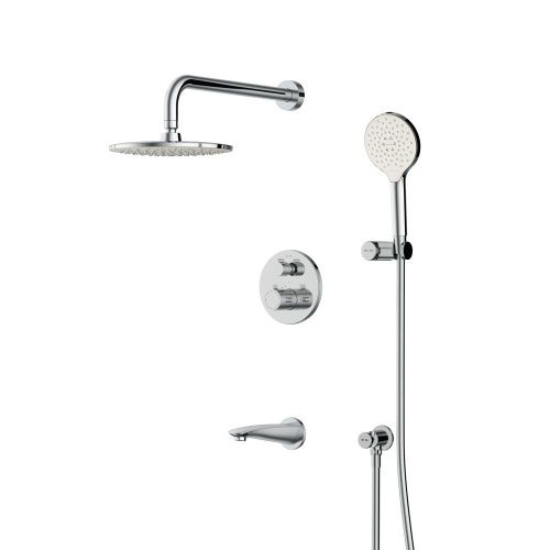 Душевая система Am.Pm X-Joy FT85A3RH10 встраиваемая в стену цвет хром с термостатом - фото 2
