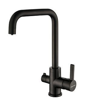 Смеситель для кухни Paulmark LOGAS Lo213021-GM на мойку вороненая сталь