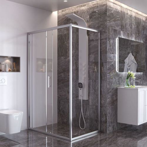 Душевая панель Taliente TA-G-A01Ww настенная цвет белый - фото 2