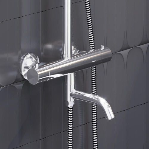 Душевая стойка Damixa Jupiter 977810000 настенная цвет хром - фото 5