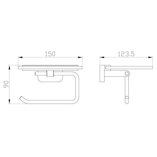Бумагодержатель Wonzon & Woghand GRAFFITY WW-9326-BG - фото 2