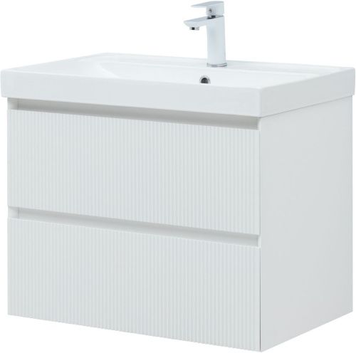 Тумба под раковину Aquanet Альтера 00337155 70х50 подвесная цвет белый - фото 4