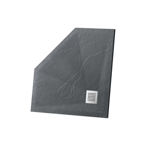 Душевой поддон из искусственного камня Vincea H25 VST-4SP9090A 90х90 черный