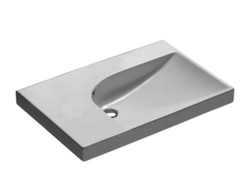 Раковина из сантехнического фаянса Hatria GRANDANGOLO Y0YD01 80х50 подвесная цвет белый