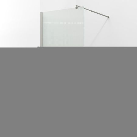 Душевая перегородка Wasserkraft Rur 30W 30W39BN-FL 90х200 стекло рифленое профиль никель