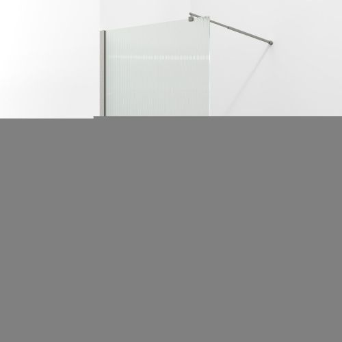 Душевая перегородка Wasserkraft Rur 30W 30W44BN-FL 100х200 стекло рифленое профиль никель - фото 3