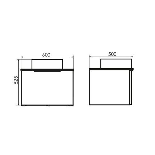 Тумба с раковиной Comforty Портленд 00-00013793CF 60х50 подвесная цвет коричневый - фото 2