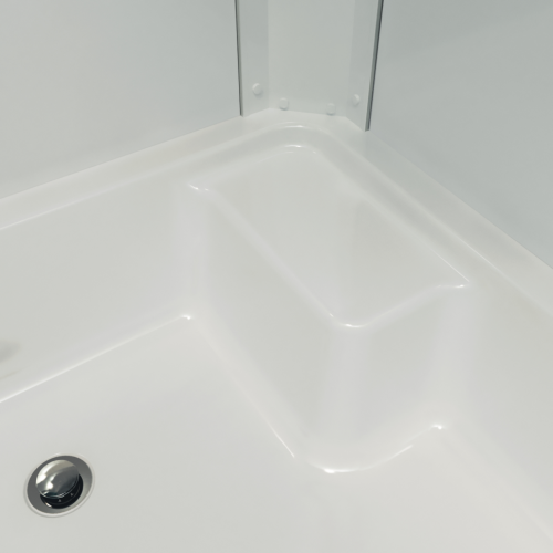 Душевой уголок Тритон Коралл Щ0000061782 120х80 стекло с рисунком профиль белый с поддоном - фото 3