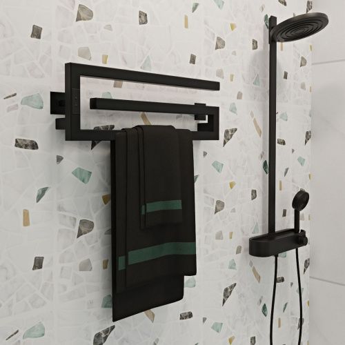 Полотенцесушитель электрический Indigo Sigma DGSIG20-60BRLt 60х20 черный