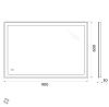 Зеркало с подсветкой BelBagno SPC-GRT-900-600-LED-TCH 90х60 подвесное
