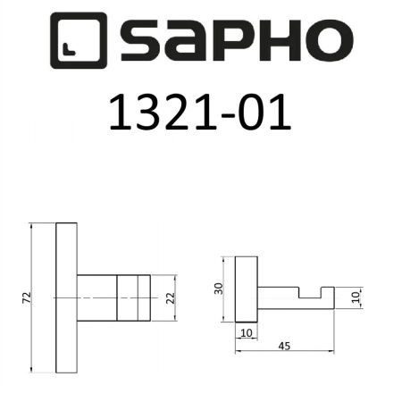 Крючок Sapho OLYMP 1321-01