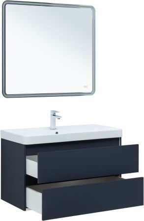 Тумба под раковину Aquanet Вега 2.0 00337950 90х50 подвесная цвет синий