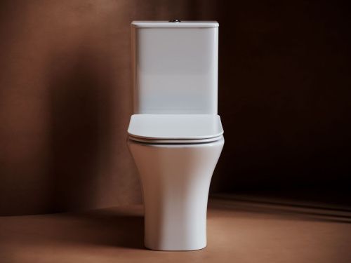 Унитаз напольный с бачком Ceramica Nova ALFA CN9002 белый с сиденьем микролифт безободковый душевой смыв - фото 2