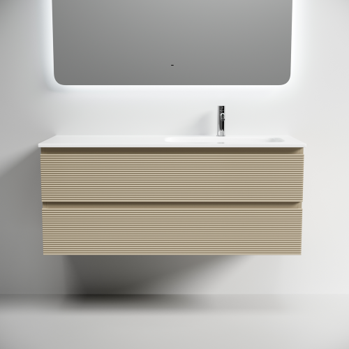 Тумба под раковину Sancos FOLK FL120RCP 120х40 подвесная цвет бежевый - фото 5