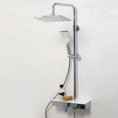 Душевая стойка Wasserkraft A11301 настенная цвет белый с термостатом - фото 2