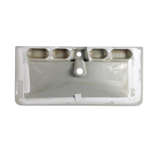 Раковина керамическая Aquanet Ирис 00323884 101х47 полувстраиваемая цвет белый 1 отверстие под смеситель - фото 2