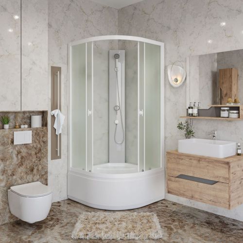 Душевая кабина Niagara Promo P100/40/MT/BK 100х100 четверть круга без крыши ориентация универсальная - фото 3