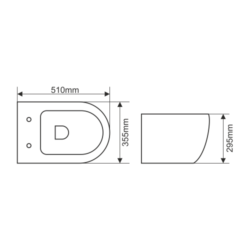 Унитаз подвесной Melana 310311MBSt-805 черный с сиденьем микролифт безободковый душевой смыв - фото 2