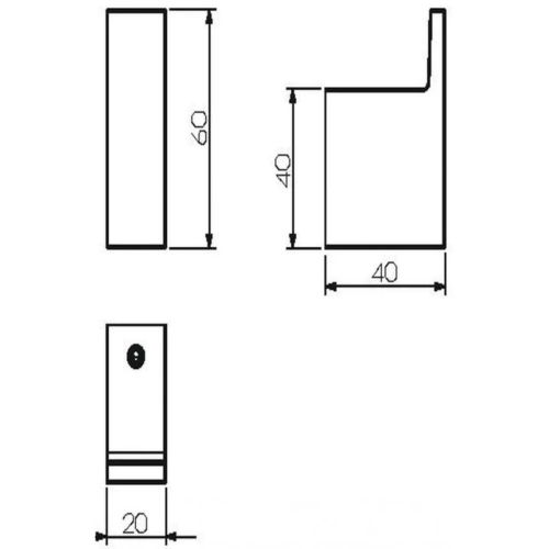 Крючок одинарный Langberger VICO 70331A - фото 3
