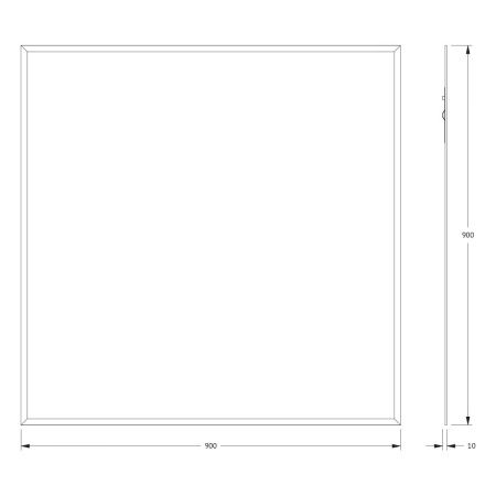 Зеркало Evoform Comfort BY 0928 90х90 подвесное