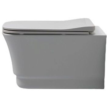 Чаша унитаза подвесная White Ceramic Idea W1000305 цвет черный без сиденья безободковая