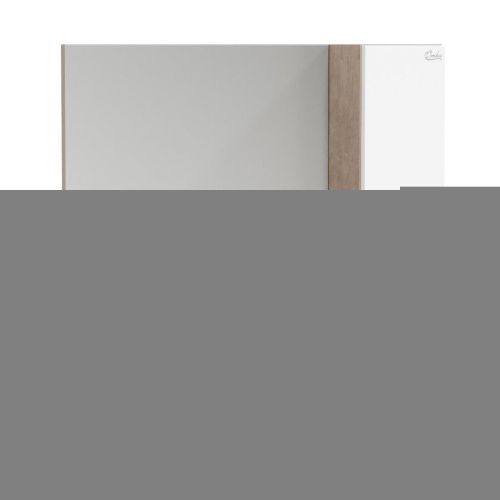 Зеркало-шкаф Onika Алеста 208095 80х80 подвесной цвет белый/бежевый