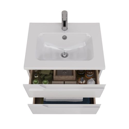 Тумба под раковину LeMark Miano LM06M60T 60х40 подвесная цвет белый - фото 3