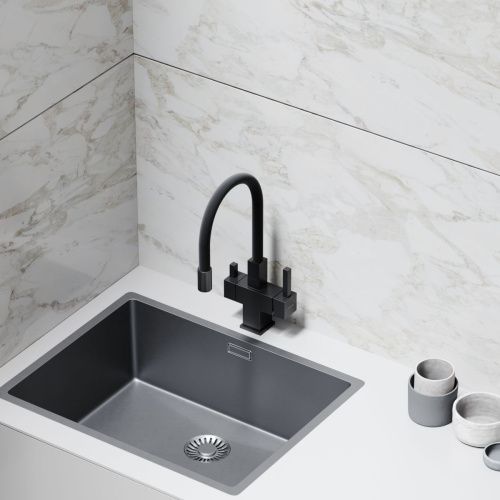 Смеситель для кухни Sancos Arno SC4005MB на мойку черный - фото 5