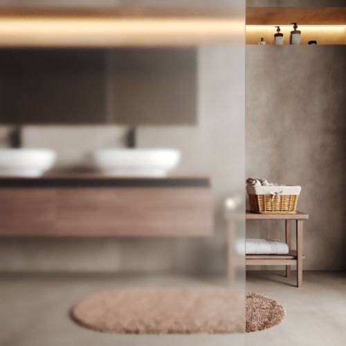 Душевая перегородка Wasserkraft Rur 30W 30W44BG-MG 100х200 стекло матовое профиль золото - фото 2