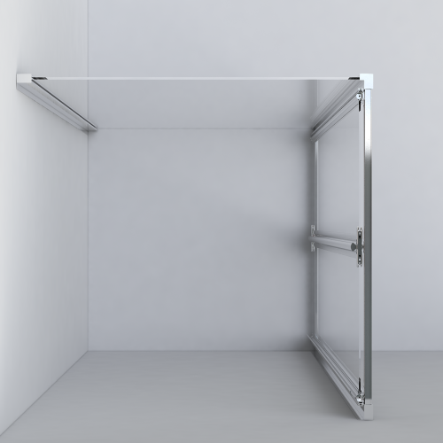 Душевой уголок Vincea Garda VSR-1G9090CH 90х90 стекло текстурное профиль хром без поддона - фото 3