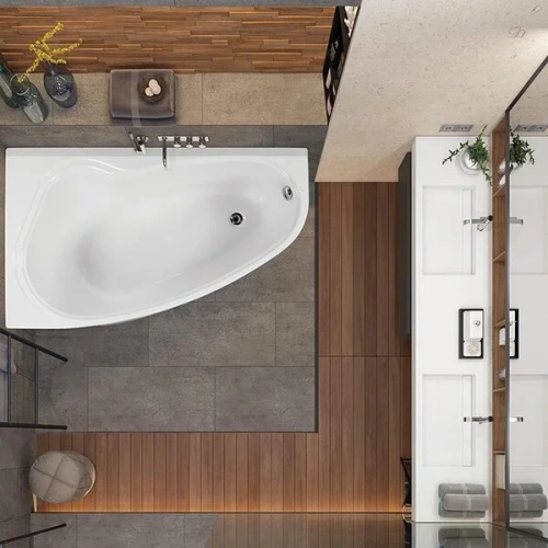 Ванна акриловая Vagnerplast Avona VPBA159AVO3LX-04 150х90 пристенная асимметричная без каркаса - фото 4