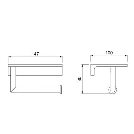 Бумагодержатель Timo Saona 13043/16