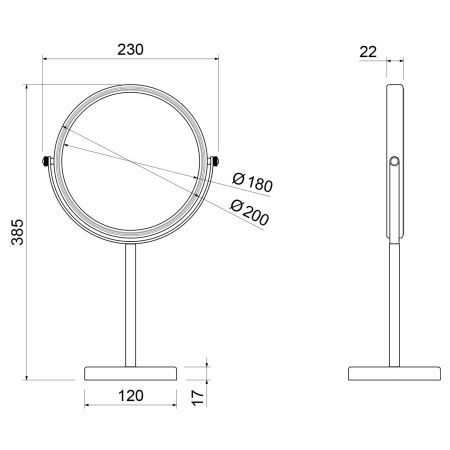 Зеркало Timo Saona 13274/17