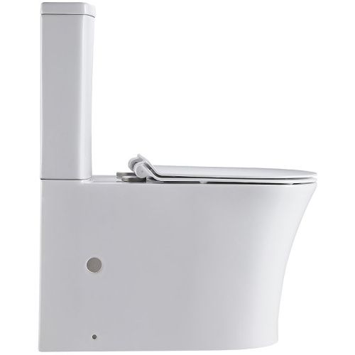 Унитаз напольный с бачком Orange C07-050W белый с сиденьем микролифт безободковый смыв торнадо - фото 3